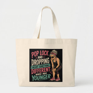 Sac fourre-tout grand et drôle 'Pop Lock and Drop'