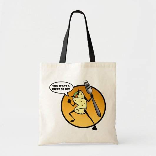 SAC FOURRE-TOUT GRAPHIQUE BURRITO DE DESSIN FUNNY (Devant)