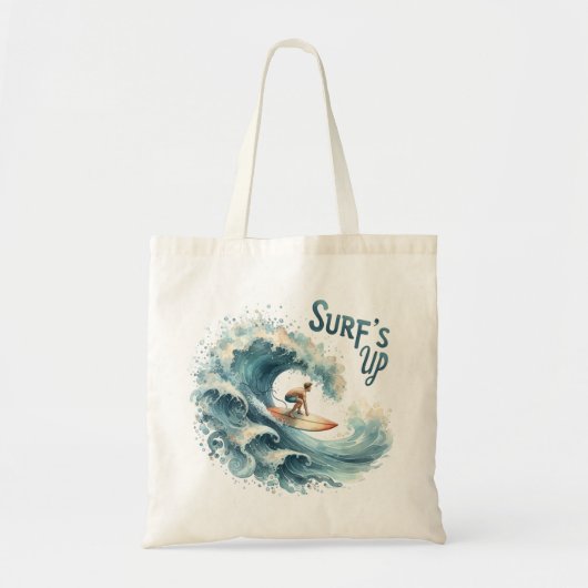 sac fourre-tout graphique de surf "Surf Up" (Devant)