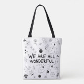 Sac fourre-tout graphique mignon - Affirmation mot (Dos)