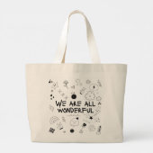 Sac fourre-tout graphique mignon - Affirmation mot (Dos)