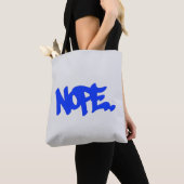 Sac fourre-tout graphique "Nope" (De près)