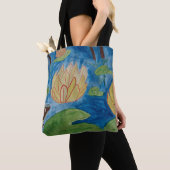 Sac fourre-tout Grenouille & Nénuphars (De près)