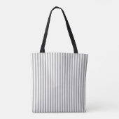 Sac fourre-tout Gris d'impression de feuilles de f (Dos)