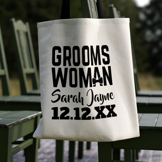 Sac fourre-tout Groomswoman Mariage Tuxedo