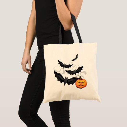 Sac fourre-tout Halloween Bag-Bats (Devant (produit))