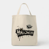 Sac fourre-tout Halloween design foncé (Dos)