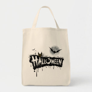 Sac fourre-tout Halloween design foncé