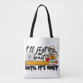Sac fourre-tout Halloween enseignant éffrayant (Devant)