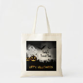 Sac fourre-tout Halloween personnalisé (Devant)