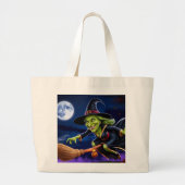 Sac fourre-tout Halloween/Sorcière (Devant)