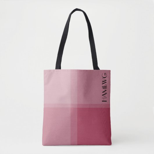 Sac fourre-tout HAMbWG - Plaid Rose (Devant)