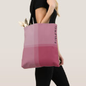 Sac fourre-tout HAMbWG - Plaid Rose (De près)