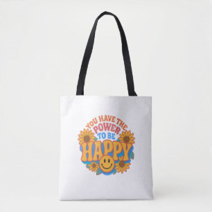Sac fourre-tout Happy Face Hippie Vibes