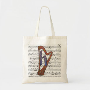 Sac fourre-tout Harpe et Musique