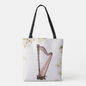 Sac fourre-tout Harpe & Fleurs (Dos)