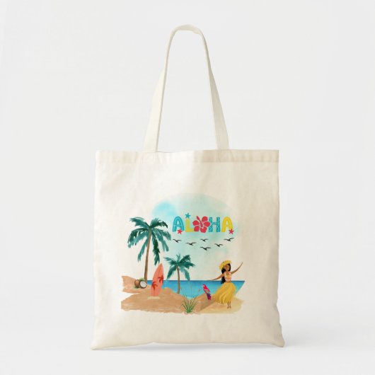 Sac fourre-tout Hawaïen Aloha Vibes (Devant)