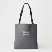 sac fourre-tout "Hello World" - Codage et programm (Devant)