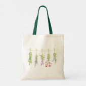 Sac fourre-tout Herbes d'aquarelle séchées (Dos)