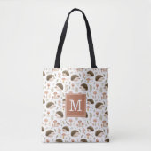 Sac fourre-tout Hérissons et Champignons (Devant)