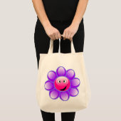 Sac fourre-tout heureux à fleur de visage (Devant (produit))