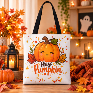 Sac fourre-tout Hey Pumpkin pour Halloween