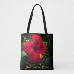 sac fourre-tout "Hibiscus rouge"