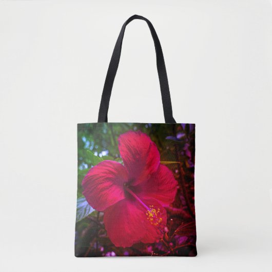 Sac fourre-tout "Hibiscus rouge" (Devant)