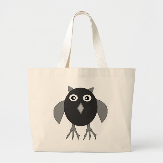 Sac fourre-tout hibou d'Halloween effrayant (Devant)