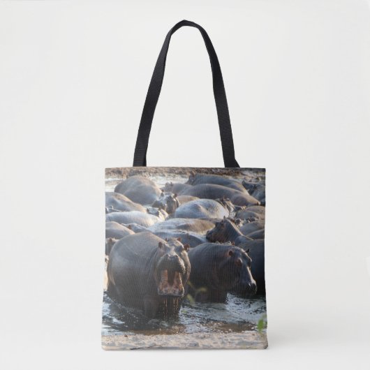 Sac fourre-tout hippo hurlant (Devant)
