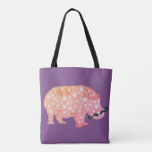 Sac fourre-tout Hippopotamus Hipster All-Over-Prin (Dos)