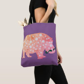 Sac fourre-tout Hippopotamus Hipster All-Over-Prin (De près)