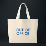 Sac fourre-tout hors bureau<br><div class="desc">Préparez-vous à aller à la plage, à explorer de nouvelles destinations, ou simplement détendez-vous et détendez-vous avec notre élégant Sac fourre-tout "Out of Office" pour des vacances! Ce fourre-tout spacieux et polyvalent est le compagnon idéal pour votre escapade bien méritée. Conçu avec un message amusant et ludique "Out of Office",...</div>