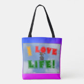 sac fourre-tout "I Love Life !" (Dos)