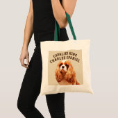 Sac fourre-tout illustré cavalier à épagneul du (Devant (produit))