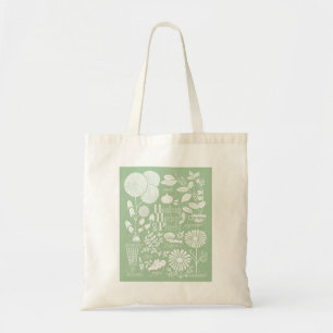 sac fourre-tout illustré de plantes vertes et de