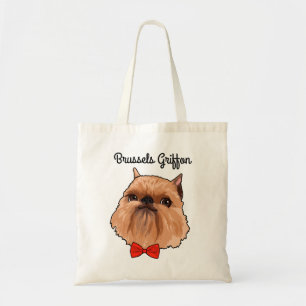 Sac fourre-tout illustré par griffon de Bruxelles