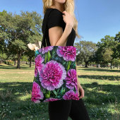 Sac fourre-tout image de oeillets roses n° 3