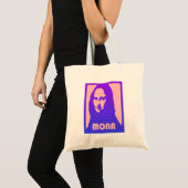 Sac fourre-tout impression Mona Lisa de style Pop (Devant (produit))