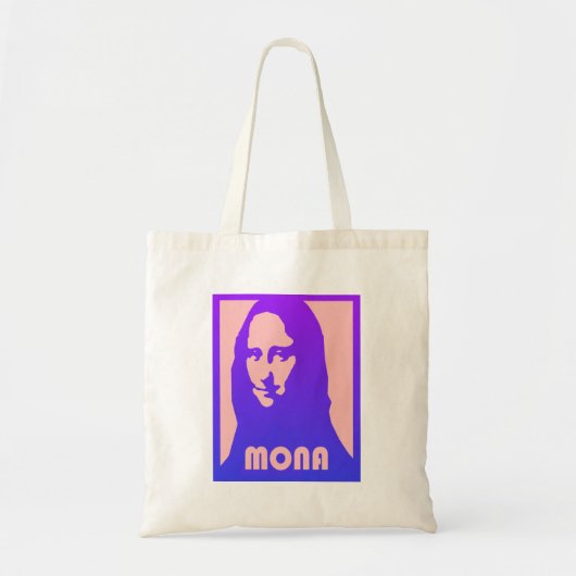 Sac fourre-tout impression Mona Lisa de style Pop (Devant)