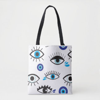 sac fourre-tout imprimé Nazar/3ein-Eyes