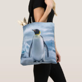 Sac fourre-tout imprimé pingouin (De près)