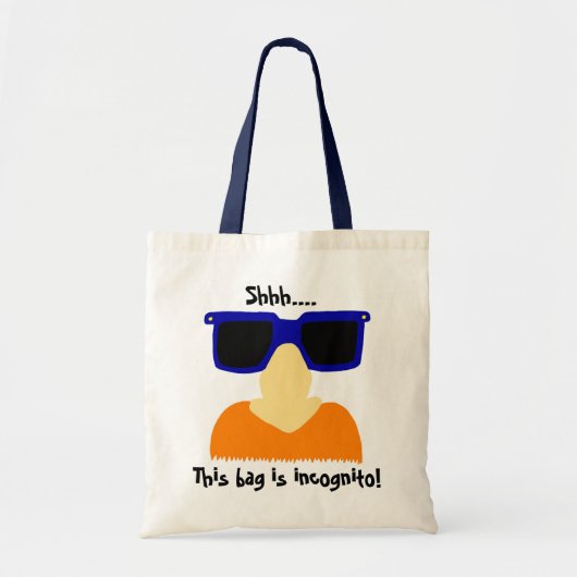 Sac fourre-tout Incognito Mustache & Lunettes (Devant)