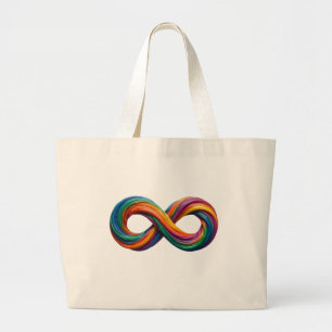 Sac fourre-tout Infinity Arc-en-ciel coloré
