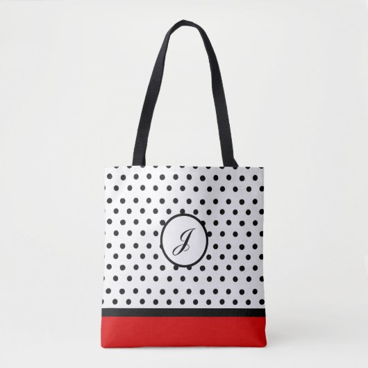 Sac fourre-tout initial du point Polka (Devant)
