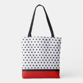 Sac fourre-tout initial du point Polka (Dos)