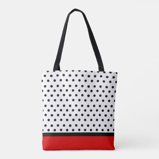 Sac fourre-tout initial du point Polka (Dos)
