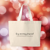 Sac fourre-tout inspirant « Keep Moving Forward »