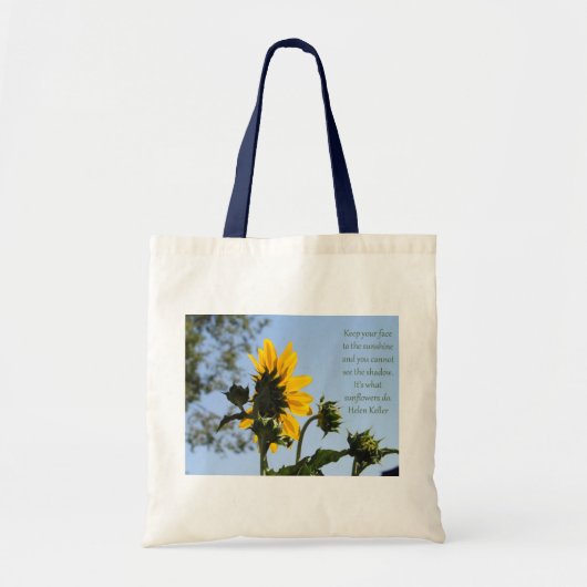 Sac fourre-tout inspiré à tournesol (Devant)
