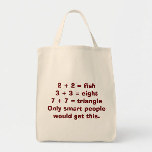 Sac fourre-tout intelligent à maths de personnes